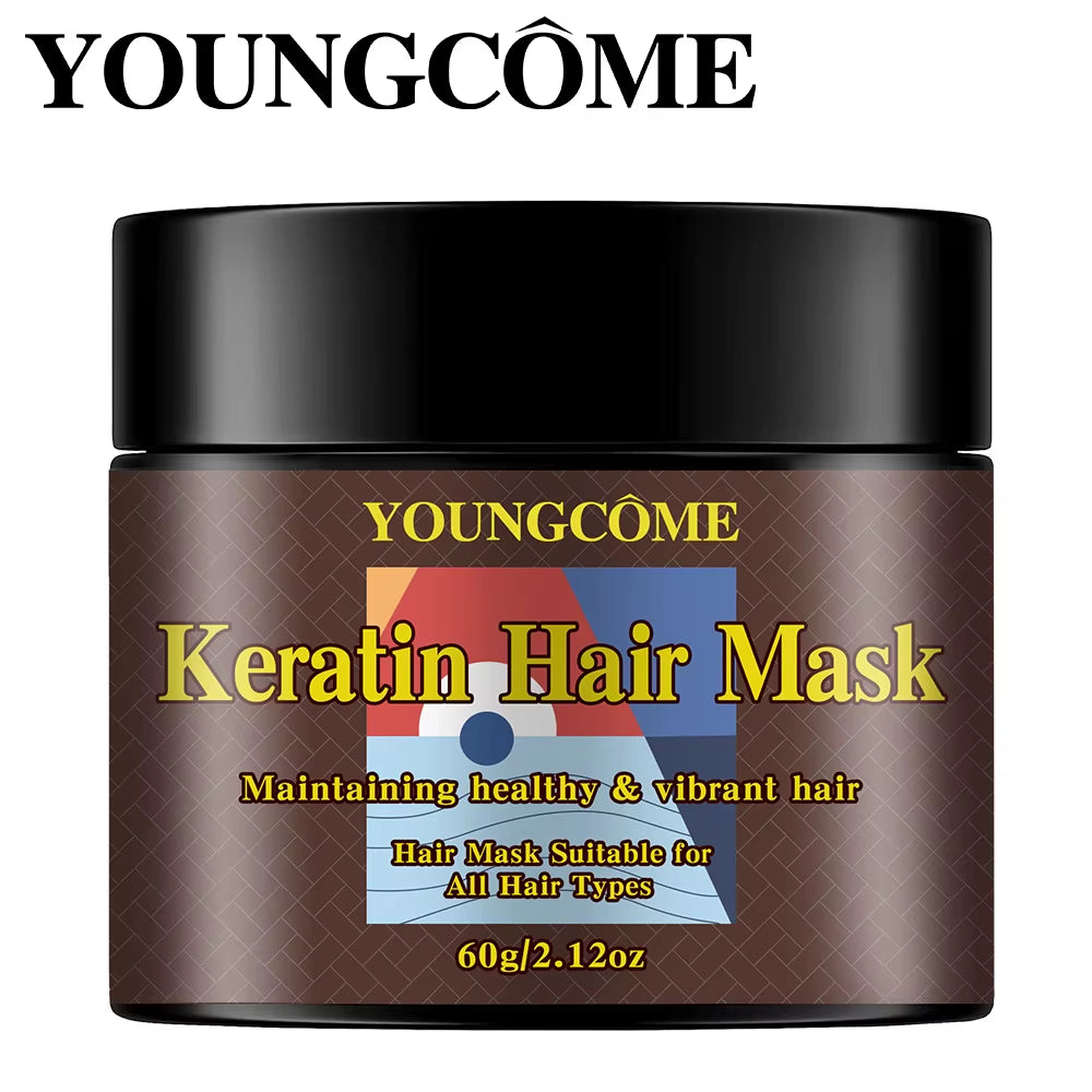 Revitalize Your Hair with Our Keratin Hair Mask - Deep Conditioning Treatment for Damaged Hair, Enhances Shine and Softness