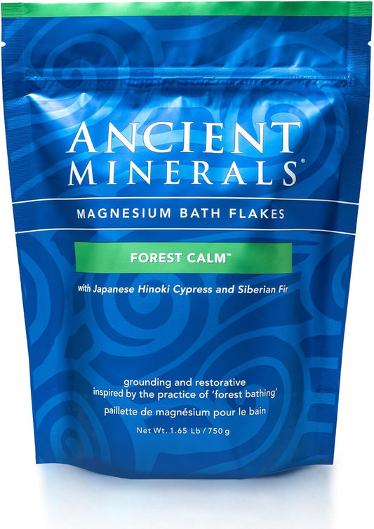 Indulge in Serenity with Forest Calm Magnesium Bath Flakes - 1.65 Lb of Pure Relaxation