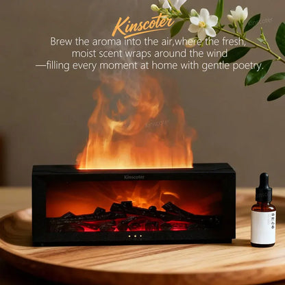 Transform Your Space with the Creative Aroma Diffuser - Simulated Flame Essential Oil Humidifier Perfect for Home and Office, a Thoughtful Holiday Gift!