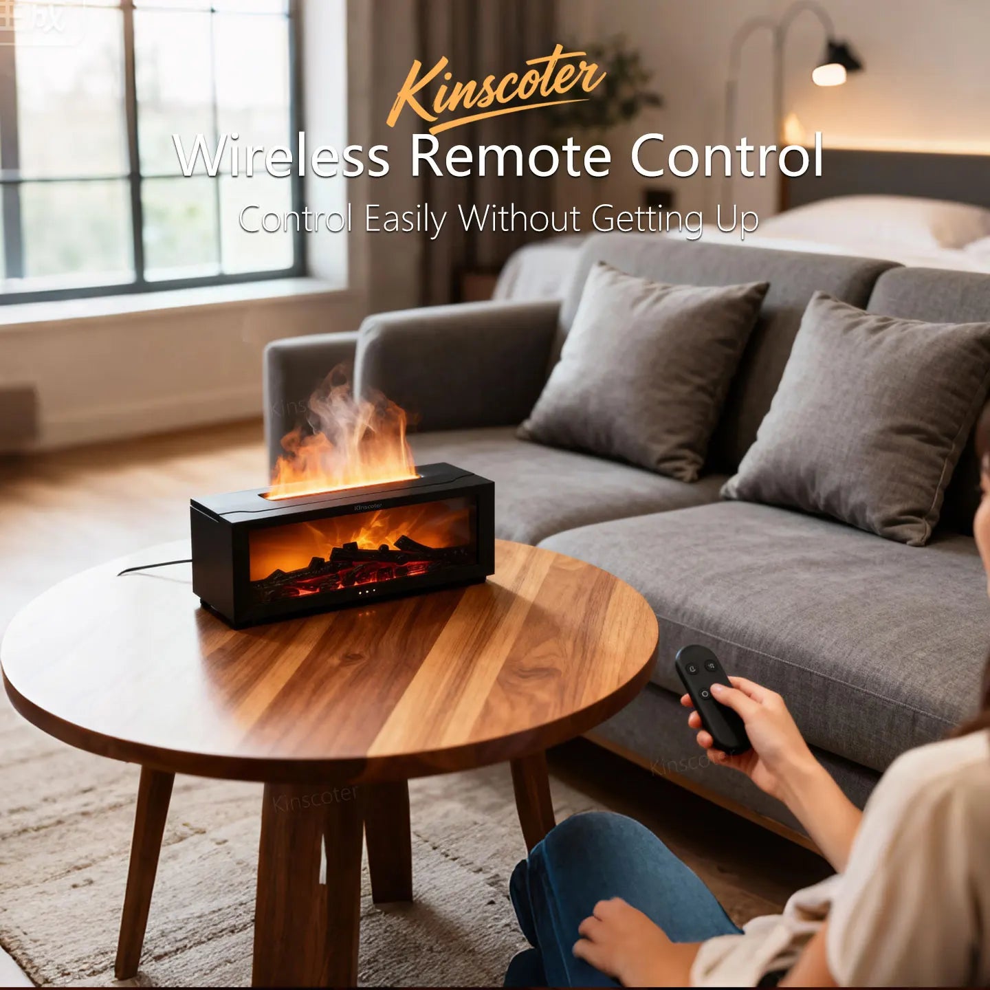 Transform Your Space with the Creative Aroma Diffuser - Simulated Flame Essential Oil Humidifier Perfect for Home and Office, a Thoughtful Holiday Gift!