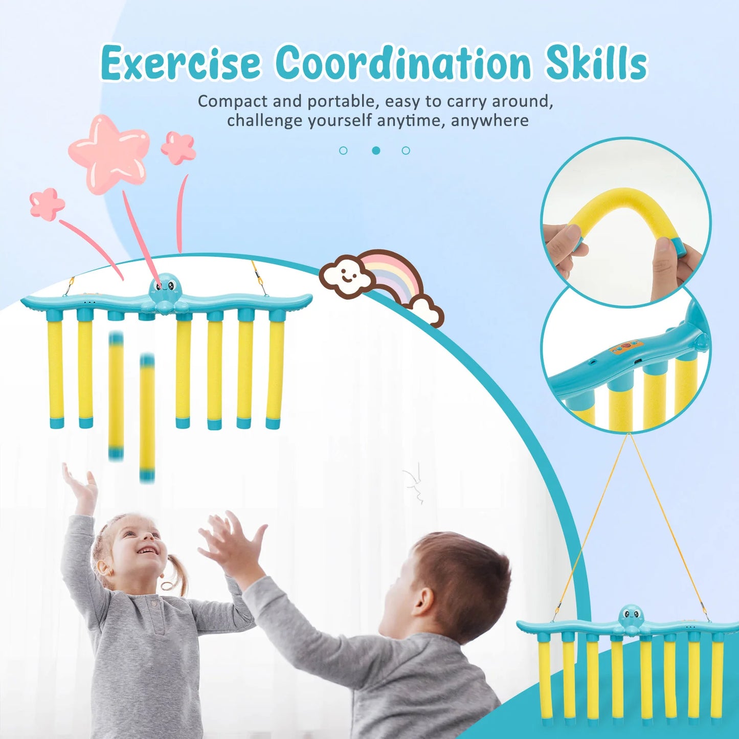 Exciting Challenge Falling Sticks Game - Enhance Hand-Eye Coordination with Fun Interactive Toy for Kids and Parents