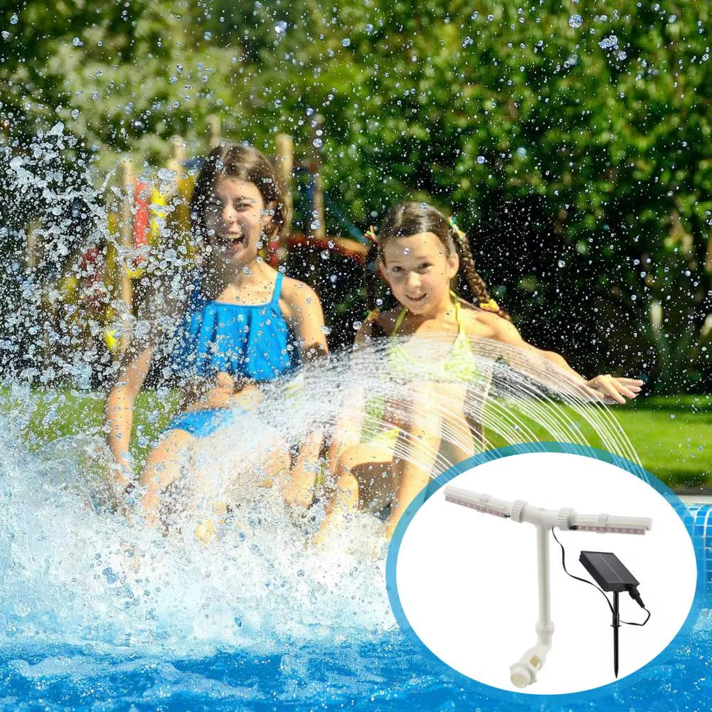 Dual Spray Adjustable Pool Fountain with Remote Control for Inground and Above Ground Pools