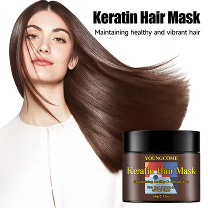 Revitalize Your Hair with Our Keratin Hair Mask - Deep Conditioning Treatment for Damaged Hair, Enhances Shine and Softness